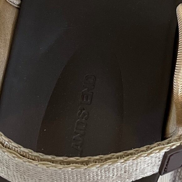 Lands' End Woman's Errand Runner Summer/Beach Tan Khaki Comfort Sandles Sz 9.5 - Picture 10 of 10